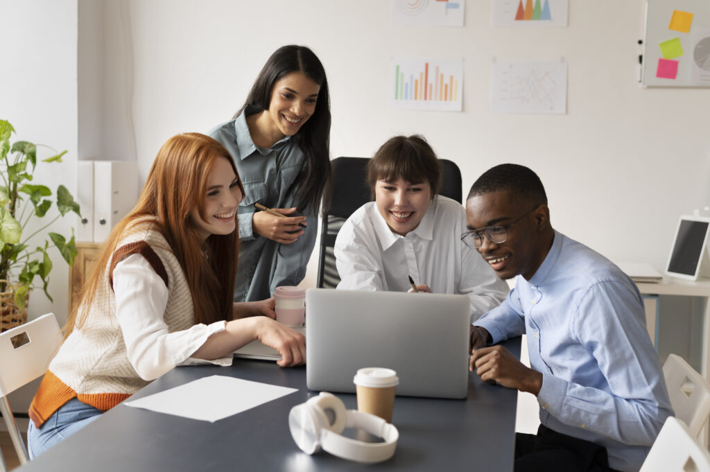 people-practicing-social-integration-workspace